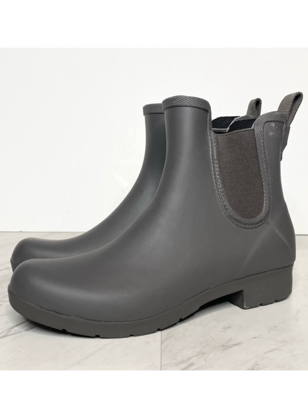 Chooka Eastlake Charcoal Gray Chelsea Rain Boot 6
